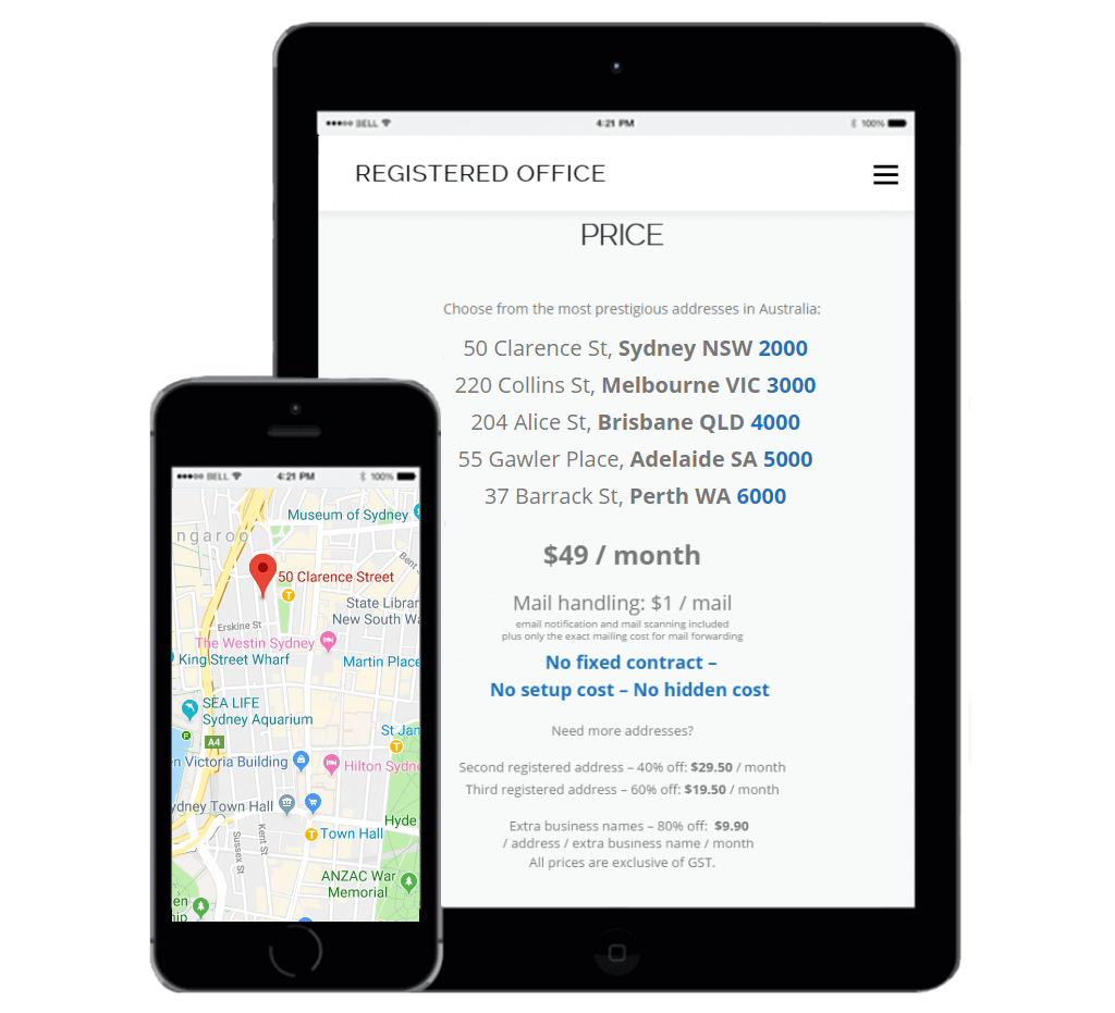 Registered Address Perth
