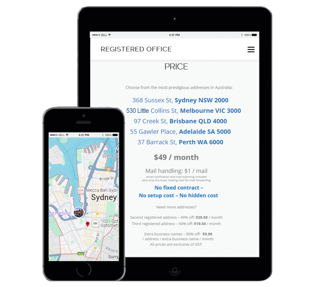 Business Address Adelaide